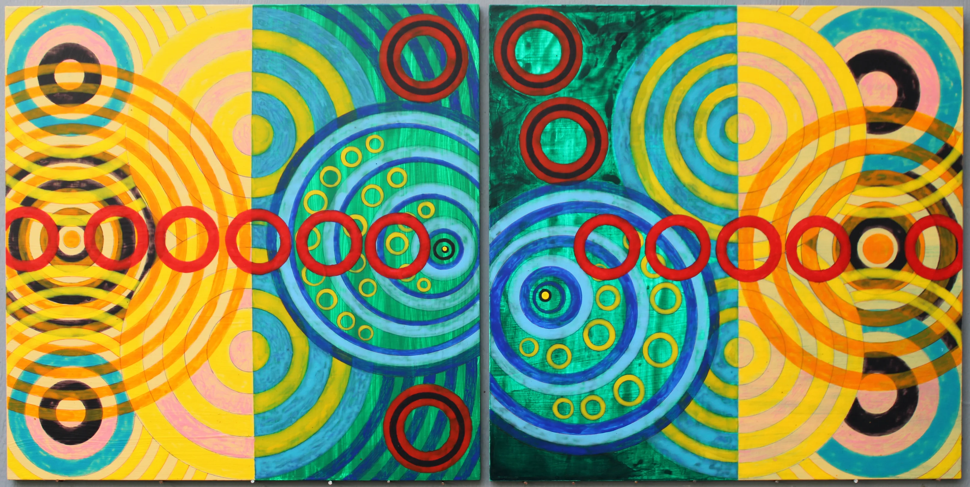 Cross eyed and Painless 6 (2025) by Michael Fiedler / 90x45cm