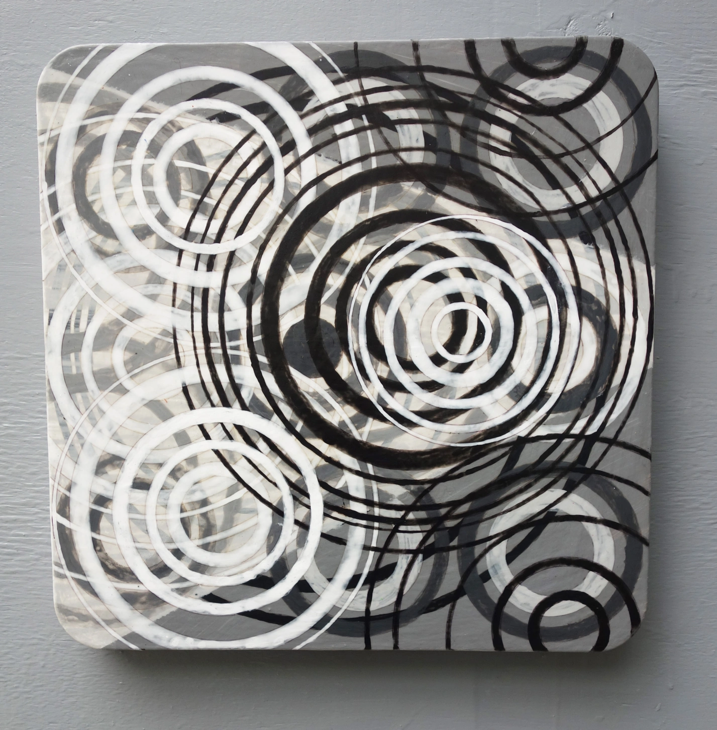 BW Projection (2020) by Michael Fiedler / 40x40cm